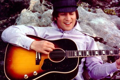 10 Most Expensive Guitars in History. John Lennon's Gibson J-160E Guitar - The Blogging Musician @ adamharkus.com