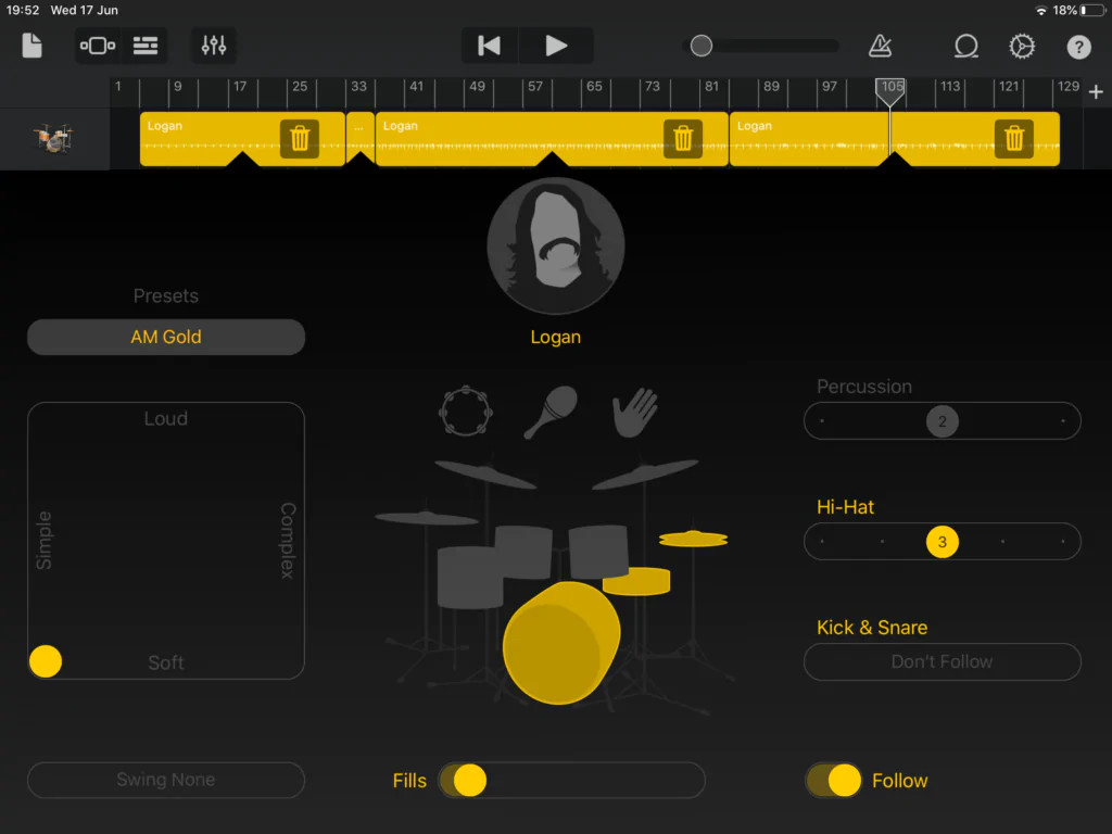 Garageband iPad Review. The Blogging Musician @ adamharkus.com. Drummer